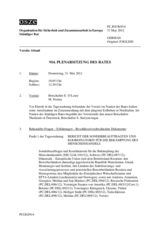 Journal der 914. Plenarsitzung des Ständigen Rates 