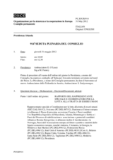 Giornale della 914a Seduta plenaria del Consiglio permanente