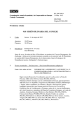 Diario de la 914ª Sesión plenaria del Consejo Permanente 
