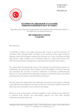 Statement by the Delegation of Turkey on investigations into hate crimes in Germany