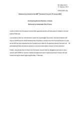 Statement by the Delegation of Ireland on the general election in Ireland, to be held at the end of February 2011