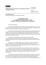 Decisione N.1049 del Consiglio permanente: quadro strategico dell’OSCE per le attività connesse alla polizia