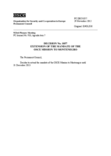 Permanent Council Decision No. 1057