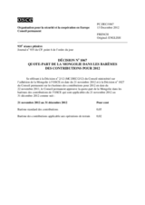 Décision No 1067 du Conseil permanent