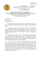 Statement by the Delegation of Kazakhstan in response to the statements on the situation of opposition and civil society groups in Kazakhstan