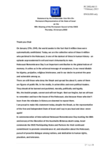 Statement by the Delegation of Israel on the International Holocaust Remembrance Day on 27 January 2013