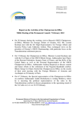 Report on the activities of the Chairperson-in-Office