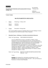 Journal der 940. Plenarsitzung des Ständigen Rates