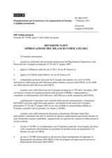 Decisione N.1073 del Consiglio permanente