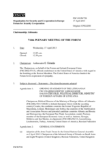 Journal of the 714th Plenary Meeting of the Forum for Security Co-operation