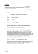 Journal der 719. Plenarsitzung des Forums