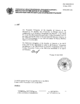 Response by the Delegation of Armenia to the Questionnaire on the Code of Conduct on Politico-Military Aspects of Security