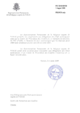 Response by the Delegation of Belgium to the Questionnaire on the Code of Conduct on Politico-Military Aspects of Security