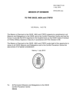 Response by the Delegation of Denmark to the Questionnaire on the Code of Conduct on Politico-Military Aspects of Security