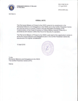 Response by the Delegation of Finland to the Questionnaire on the Code of Conduct on Politico-Military Aspects of Security