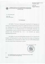 Response by the Delegation of Germany to the Questionnaire on the Code of Conduct on Politico-Military Aspects of Security