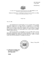 Response by the Delegation of Latvia to the Questionnaire on the Code of Conduct on Politico-Military Aspects of Security
