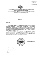 Response by the Delegation of Latvia to the Questionnaire on the Code of Conduct on Politico-Military Aspects of Security