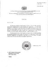 Response by the Delegation of Latvia to the Questionnaire on the Code of Conduct on Politico-Military Aspects of Security