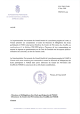 Response by the Delegation of Luxembourg to the Questionnaire on the Code of Conduct on Politico-Military Aspects of Security