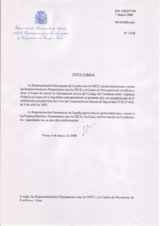 Response by the Delegation of Spain to the Questionnaire on the Code of Conduct on Politico-Military Aspects of Security