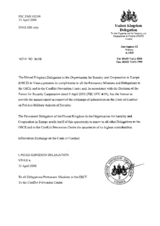 Response by the Delegation of the United Kingdom to the Questionnaire on the Code of Conduct on Politico-Military Aspects of Security