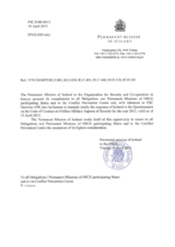 Response by the Delegation of Iceland to the Questionnaire on the Code of Conduct on Politico-Military Aspects of Security