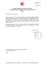 Response by the Delegation of Turkey to the Questionnaire on the Code of Conduct on Politico-Military Aspects of Security