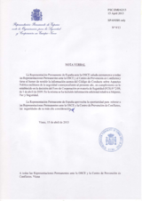 Response by the Delegation of Spain to the Questionnaire on the Code of Conduct on Politico-Military Aspects of Security