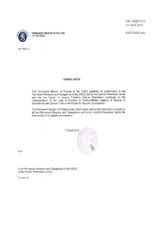 Response by the Delegation of Finland to the Questionnaire on the Code of Conduct on Politico-Military Aspects of Security