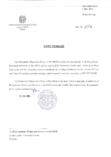 Response by the Delegation of Italy to the Questionnaire on the Code of Conduct on Politico-Military Aspects of Security