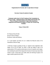 Statement under Item 6 of the 56th Session of the Commission on Narcotic Drugs: “Implementation of the Political Declaration and Plan of Action on International Cooperation towards an Integrated and Balanced Strategy to Counter the World Drug Problem”