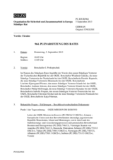 Journal der 964. Plenarsitzung des Ständigen Rates 