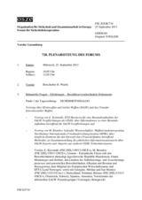 Journal der 728. Plenarsitzung des Forums