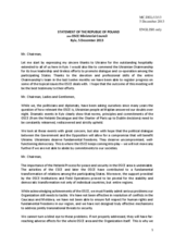 Statement by H.E. Mr. Przemyslaw Grudzinski, Ambassador, Permanent Representative