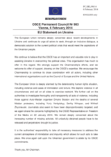 Statement by the Greek Presidency of the Council of the EU on the situation in Ukraine