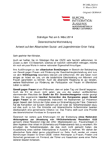 Österreichische Wortmeldung - Antwort auf den Albanischen Sozial- und Jugendminister Erion Veliaj