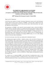 Statement by the Delegation of Turkey in response to the report by the Director of the Office for Democratic Institutions and Human Rights, Ambassador Janez Lenarčič
