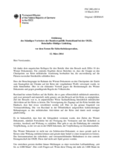 Erklärung des Ständigen Vertreters der Bundesrepublik Deutschland bei der OSZE, Botschafter Rüdiger Lüdeking