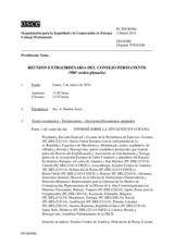 Diario de la 986ª Sesión extraordinaria del Consejo Permanente 
