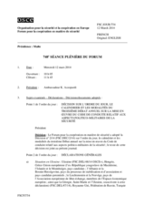 Journal de la 748ème séance plénière du Forum