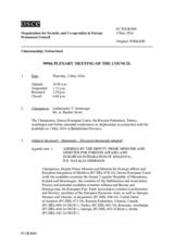 Journal of the 999th Plenary Meeting of the Permanent Council