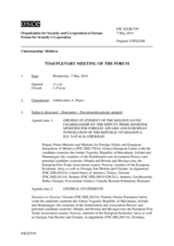 Journal of the 753rd Plenary Meeting of the Forum for Security Co-operation