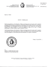 Response by the Delegation of Malta to the Questionnaire on the Code of Conduct on Politico-Military Aspects of Security