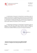 Response by the Delegation of Luxembourg to the Questionnaire on the Code of Conduct on Politico-Military Aspects of Security