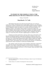 Statement by the Greek Presidency of the Council of the EU on the meeting in the “5+2” negotiation format on the settlement of the Transdniestrian conflict, held in Vienna on 5 and 6 June 2014