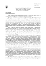 Statement by the Delegation of Ukraine on the situation in Ukraine