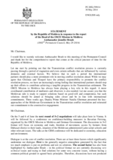 Statement by the Delegation of Moldova in response to the report by the Head of the OSCE Mission to Moldova, Ambassador Jennifer Brush