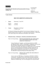 Journal der 1003. Plenarsitzung des Ständigen Rates 