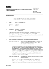 Diario de la 1003ª Sesión plenaria del Consejo Permanente 